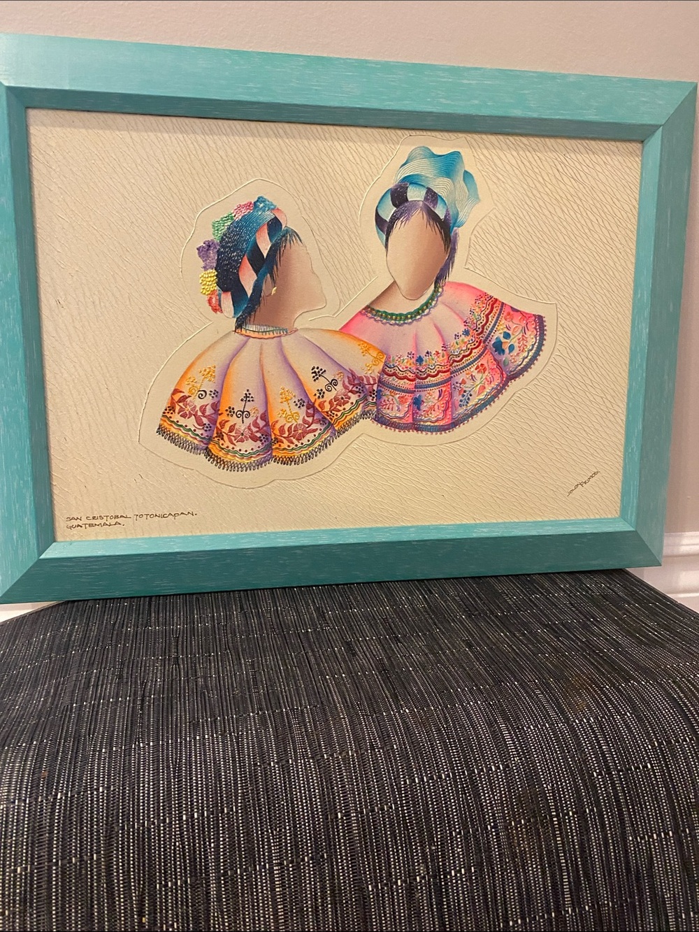Local hand painted art from Guatemala